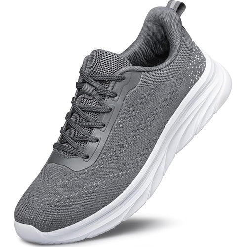 Slip-On Fabric Running Shoes in Dark Grey